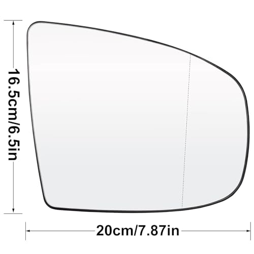 Miroir convexe angle réglable compatible BMW X5 E70 LCI E71 chauffant 4 pin