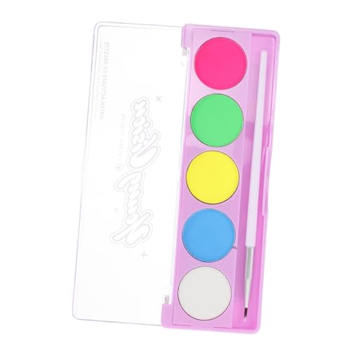 VICASKY Face Painting Paste Palette Neon Makeup Water-soluble Halloween Party Kit Stage Cosmetics Travel-friendly Face Paint Set for Boys and Girls Adults