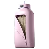 pealiritansemen Asciugatrice Portatile, Due Marce Regolabili, Cavo di Alimentazione da 1,5 M, Asciugatrice Elettrica Pieghevole con Borsa per Asciugatrice per Hotel, Appartamenti, Dormitori,Pink