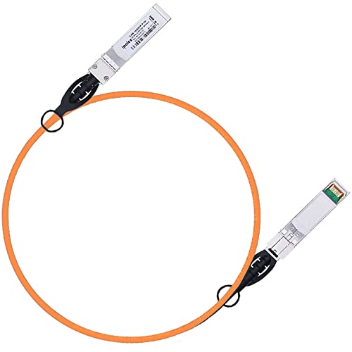 Image of ipolex Colored 10G SFP+ Twinax Cable, Direct Attach Copper(DAC) Passive Cable, 1m (3.28ft) in Orange, for Cisco SFP-H10GB-CU1M, Meraki, Ubiquit, Mikrotik, Intel, Fortinet, Netgear and More
