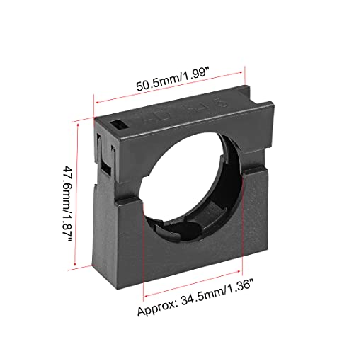 Uxcell Corrugated Tube Holder Ad34.5 Plastic Mounting Bracket Pipe Clamp Clips With Double Struts 3Pcs #TOP1