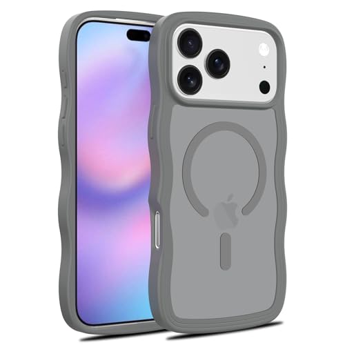 Coque silicone iPhone 17 Pro gris mat pour le quotidien