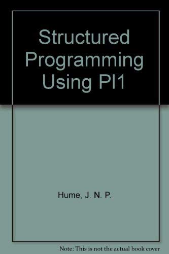 Structured Programming Using Pl1: 9780835971317: Computer Science Books ...