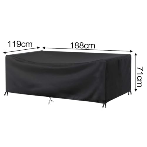 Housse de canapé d'angle extérieur KiraKira bâche 420D imperméable - 3