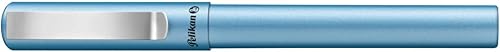 Miniatura 4 de Pelikan Pina Colada - Pluma estilográfica con cartucho de tinta estándar recargable para usuarios diestros e zurdos, color azul, paquete de 1