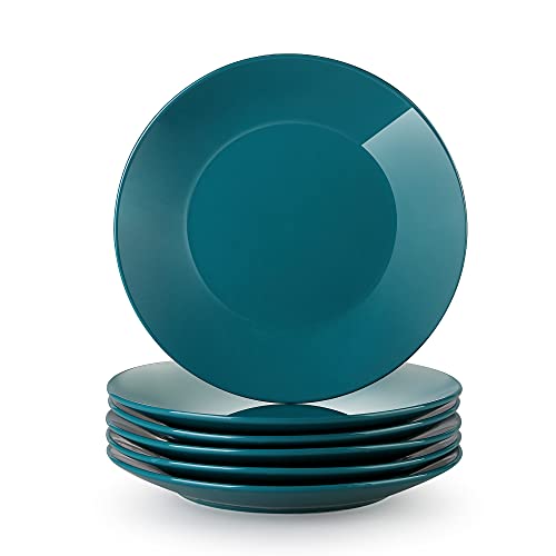 LOVECASA, Série SWEET, Assiette Plate à Dîner en Porcelaine, 6 Pièces, 26 cm, Assiette Couleur Pure Cover