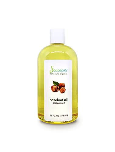 HAZELNUT CARRIER OIL ORGANIC COLD PRESSED 100% PURE NATURAL 4 OZ TO 1 GALLON (SIZE: 16 OZ)