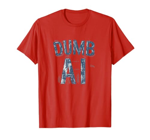 Dumb AI Logo Costume for Man and Woman T-Shirt, Men, Red, X-Large
