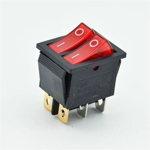 Interruptor de panel para barcos ON-OFF de 6 pines ideal para renovar el cuadro de mandos