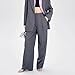 Women's Woolen Suit Pants High Waist Wide Leg Office Style Workwear Formal Fashion Business Dress Pants