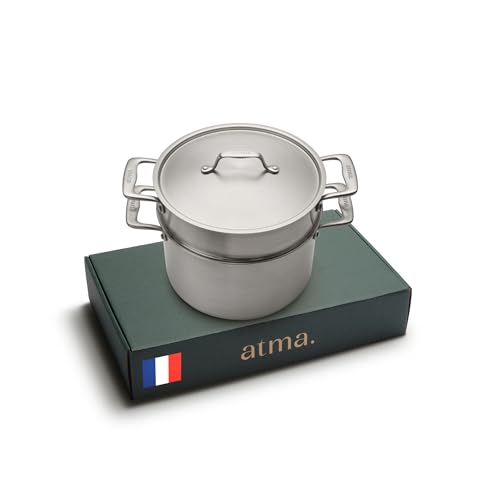 Olla de cocina saludable sin antiadherente de triple capa 24 cm 6 L 2