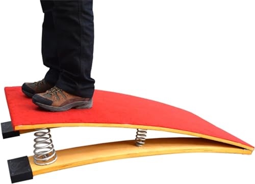 REMYS Springboard Gymnastics 4 Springs, Vaulting Equipment Takeoff Board, Load 130kg Kids Spring Board for Practice Obstacle Courses, Somersault