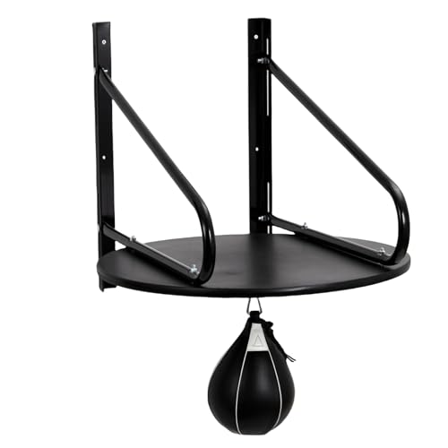OUTLANE Speed Bag Platform Kit, Heavy Duty Adjustable Boxing Speed Bag Platform with Punching Ball, 360° Swivel Adjustable Height Wall Mount Punching Bag for Wall Mount Speed Punching Bag Set