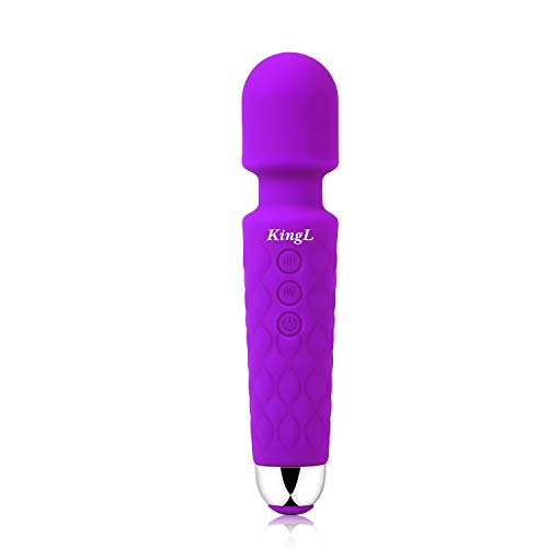 KingL Personal Massager Powerful Vibration, Waterproof, Handheld, Cordless Whisper Quiet for Neck Shoulder