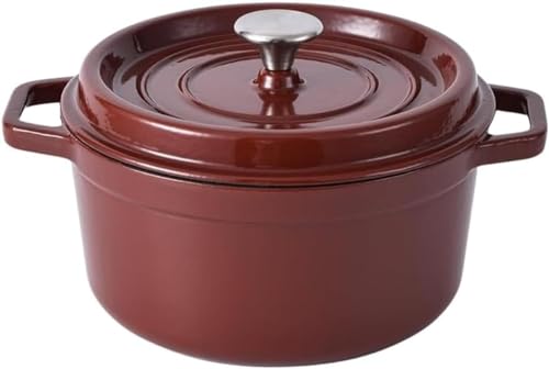 STAUB 鋳鉄製 赤 両手鍋 鋳物ホーロー鍋”オーバル”IH対応 ボルドーレッド（鍋/土鍋