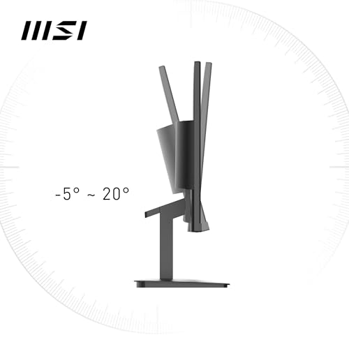 Image of MSI Pro MP2412 Monitor 23.8 Inches, Full HD (1920 x 1080), 100Hz, VA, 4ms, FreeSync, HDMI, VGA, Anti-Glare, Anti-Flicker, Less Blue Light, TUV, VESA, Kensington, Black
