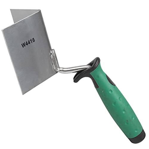 Drywall Corner Tool Corner Trowel Edge Trowel with Comfortable Grip Handle External Corners Knife Drywall Tool for Plastering Smoothing and Shaping Corners