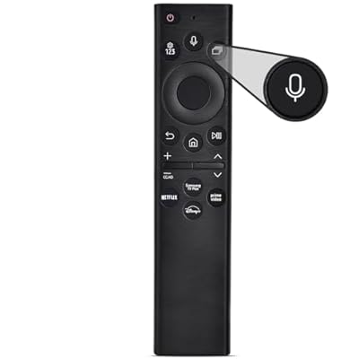 Voice Remote for Samsung Smart TV,Replacement Control Compatible with BN59-01385A,AAA Battery Version,for Most 2018 to 2024 Samsung Crystal/UHD/QLED/Frame/QLED/ 4K 8K Smart TVs,2 Year Warranty