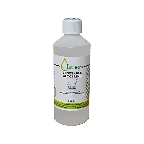 500 ml de GLICERINA VEGETAL EP USP GRADO ALIMENTARIO COSMÉTICO PURA Y NATURAL inodoro e incoloro Cover