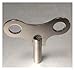 Grandfather Clock Winding Key Steel Pendulum Clock Winding Key 4.4mm Grandfather Winder Winged Type Tool