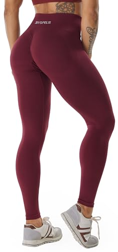 JOYSPELS Women's Seamless Butt Lifting Gym Leggings - Non See Through Workout Leggings, High Waist Yoga Pants for Women
