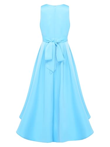 Robe pour filles en chiffon de qualité supérieure au tombé asymétrique fluide