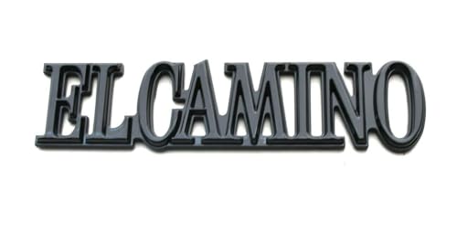 Image of 2Pcs Fit for 1978-1987 El Camino Quarter Panel Emblem 3D Badge Nameplate Letter Replacement for El Camino (Gloss Black)