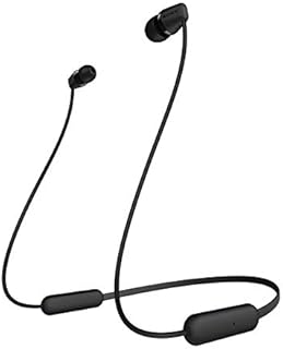 SONY WI-C200 Wireless Bluetooth Headphones with mic, up to 15h battery life - Black