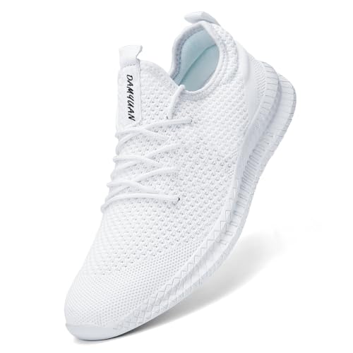 Image of Men's Walking Running Shoes Slip On Sneakers Non Slip Athletic Sports Tennis Fitness Casual Workout Gym Shoes Lightweight Trainers Fashion Soft Comfortable Shoe