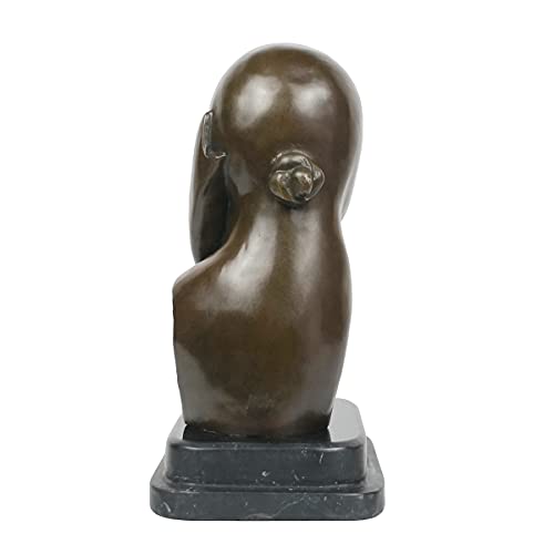 Bronze Famous Mlle·pogany Bust Statue By Constantin Brancusi Replica Abstract Sculpture Art #TOP3