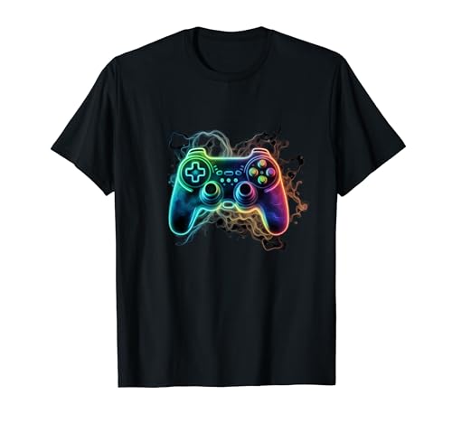 Videospiele Video Game Controller Shock Lightning Bolt Gamer T-Shirt