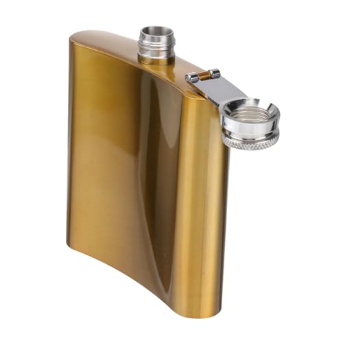 Unomor Portable Mini Wine Pot Stainless Steel for Camping Fishing Picnics More Gold Plated