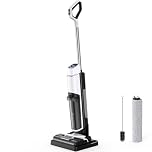 Lubluelu 3-in-1 Cordless Wet Dry Vacuum Cleaner & Mop Combo, Vacuum Suction Power, Flashdry Self-Cleaning with One Click, HEPA Filtered, Intelligent Voice Reminder, 6mm Edge Cleaning, Lightweig