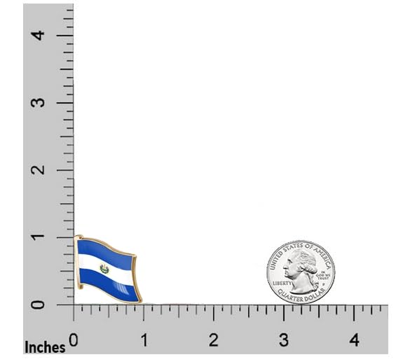 Image of vmcoatdu 1inch Country Flag Pin Badge International Travel Brooch Metal Alloy Souvenir Pin