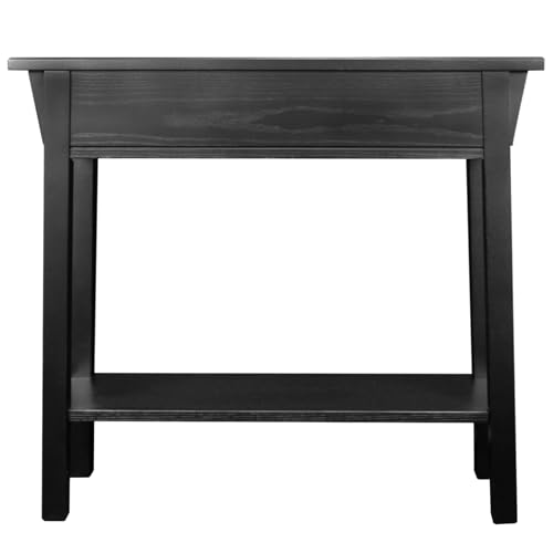 Image of Leick Home Mission Console Table, 30 inch, Slate Black