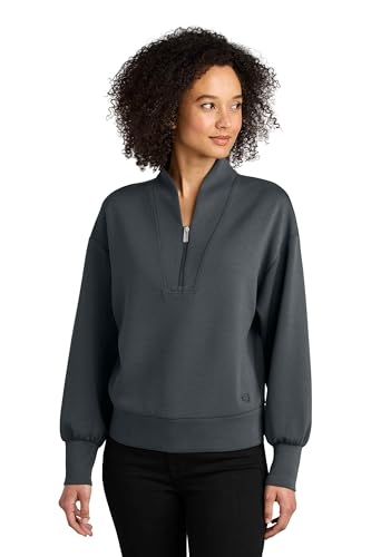 OGIO Women's Transcend Quarter Zip | Quarter Zip Pullover for Women, Sleek & Stretchy Double Knit Jacket for Work & Casual3