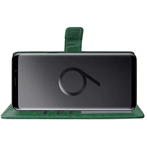 Image of Flip for Samsung Galaxy S9 Plus (Leather Green) Flip Cover