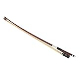 1pc Well Balanced Handmade Acoustic Violin Bow Beginner Brazil Wood Bow for 4/4 3/4 1/2 1/4 1/8 1/10