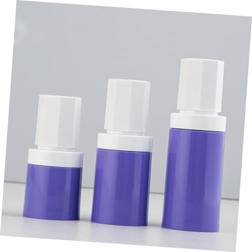 HAKIDZEL 3pcs Travel Lotion Bottles Airless Pump Foundation Sunscreen Isolation Refillable Toiletry Bottles