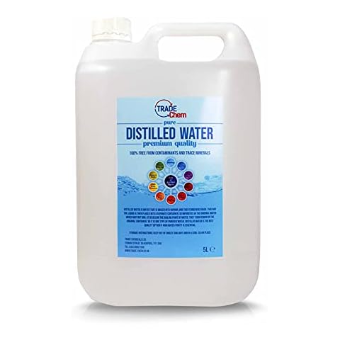 Distilled Water - 100% Ultra Pure Water (Blue) (5L) Cover
