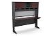 Ameriwood Home Pursuit Credenza and Hutch Bundle, Cherry