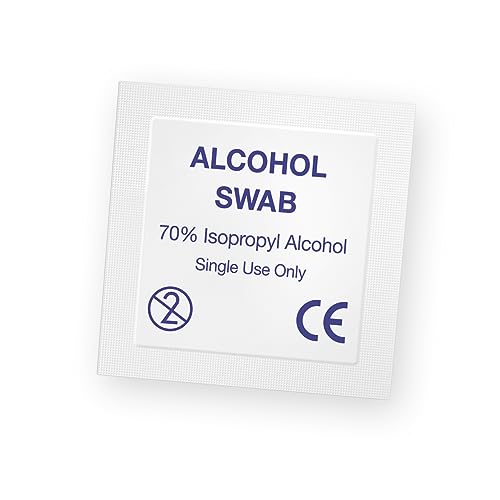 Alcohol Swabs – 70% Isopropyl Alcohol Pads, Individually Wrapped,...