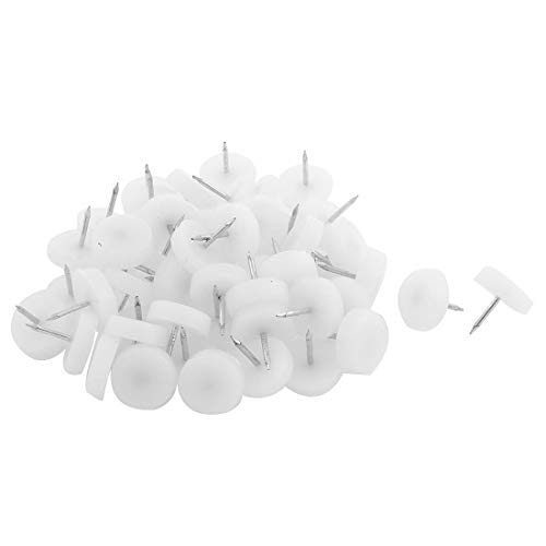 Ruilogod Furniture Cabinet Antislip Foot Leg Protector Nails 18mm Dia 50 Pcs