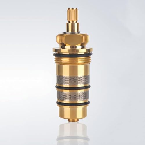 Brass Ceramic Tap Cartridge, Ceramic Tap Valve Brass Bath Shower Thermostat Cartridge for Mixer Valve Shower Bar Mixer Tap Valve Cartridge