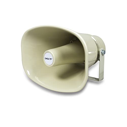 Eagle 100V 30W ABS Rectangular Horn Speaker Ivory Colour. Tannoy, PA, Siren Speaker, Outdoor Speaker, IP65