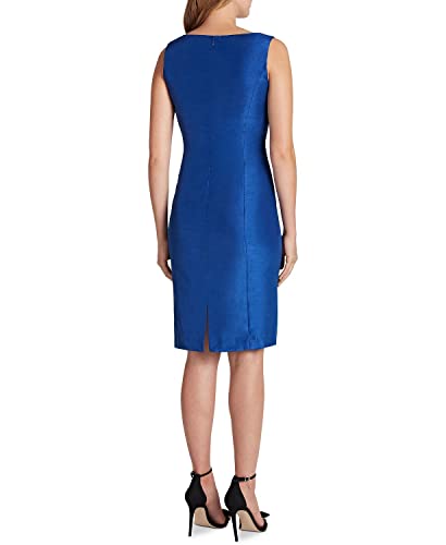 Tahari Asl Women's Wrap Jacket And Dress Suit, Royal, 2 #TOP2