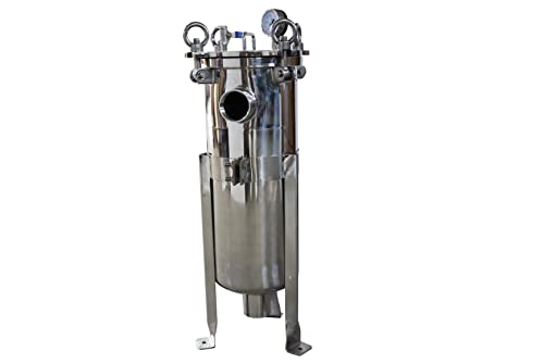 INTSUPERMAI 1# Bag Filter 304 Stainless Steel 2 inch NPT Filter Housings Bag Filter Water Sewage Oil Beverage Chemistry Filter 110V 120PSI with Filter Bag