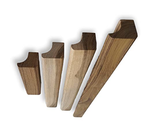 Image of Teakwood RAW Handles Ready to Paint for Home and Office, Wardrobe Handle, Kitchen Cabinet Handle, Drawers Pully, Set of 2 Handles (RAW Unfinished Ready to Paint, 16 inch)