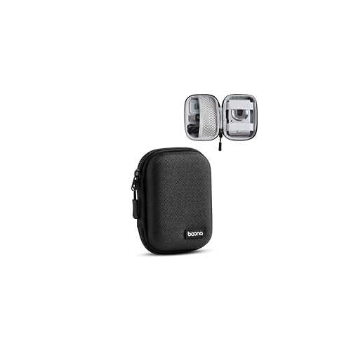 Digital Camera Case for CAMKORY, KODAK PIXPRO FZ45/FZ55, Canon IXUS 285 HS, Lecran, Small Travel Compact Camera Holder with Mesh Pocket for Accessories SD Card (Black-Oxford)