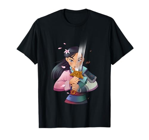 Disney Mulan Anime Half Girl Half Warrior T-Shirt